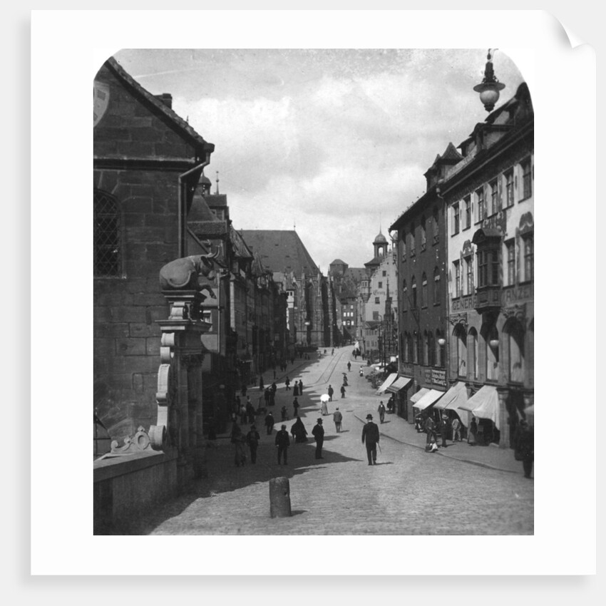 The Fleischbrucke (Meat Bridge), Nuremberg, Germany by Wurthle & Sons