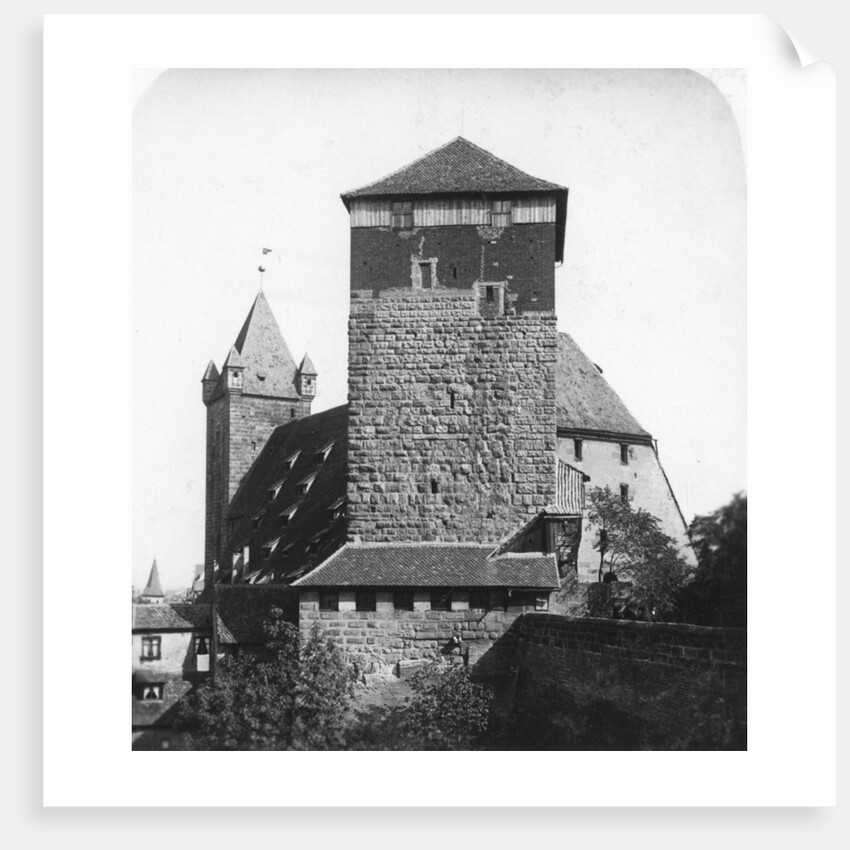 The Quintagonal tower (Funfeckiger Thurm), Kaiserstallung, Nuremberg, Germany by Wurthle & Sons