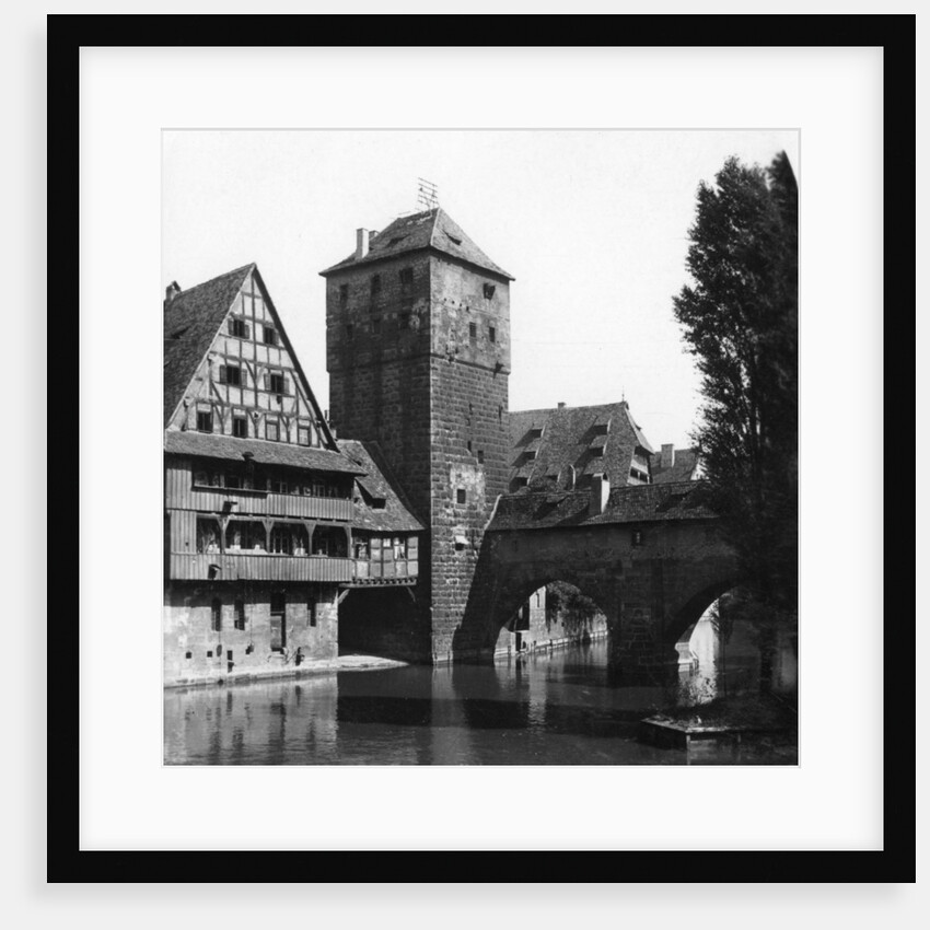 Henkersteg (The Hangman's Bridge), Nuremberg, Bavaria, Germany by Wurthle & Sons