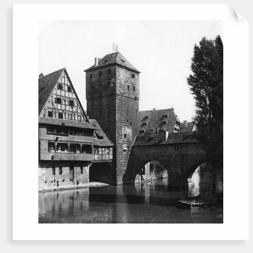 Henkersteg (The Hangman's Bridge), Nuremberg, Bavaria, Germany by Wurthle & Sons