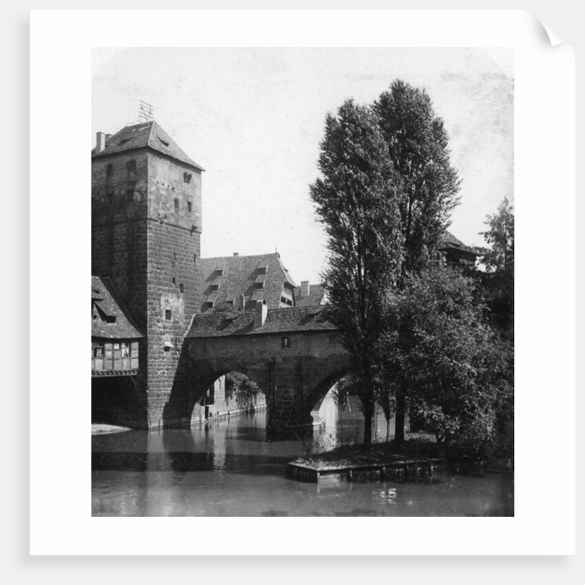 Henkersteg (The Hangman's Bridge), Nuremberg, Bavaria, Germany by Wurthle & Sons