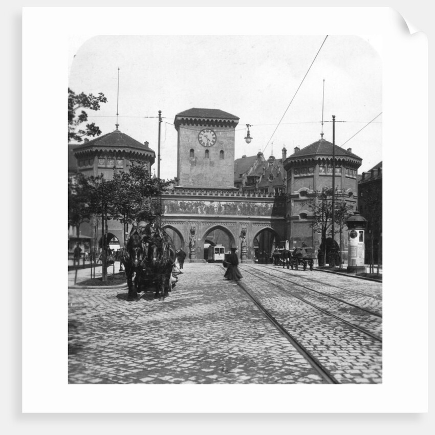 Isartor (Isar Gate), Munich, Germany by Wurthle & Sons