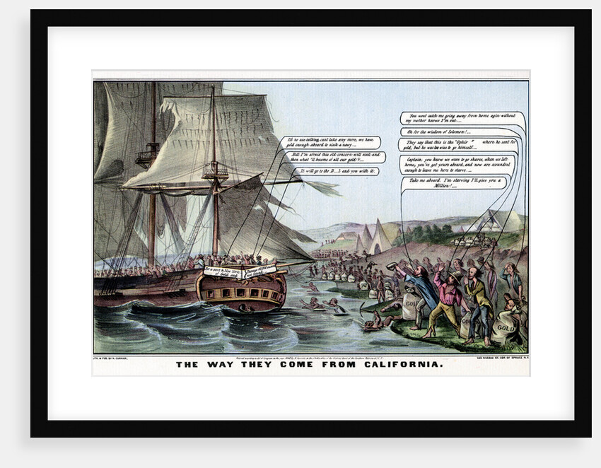 The Way They Come From California by Nathaniel Currier