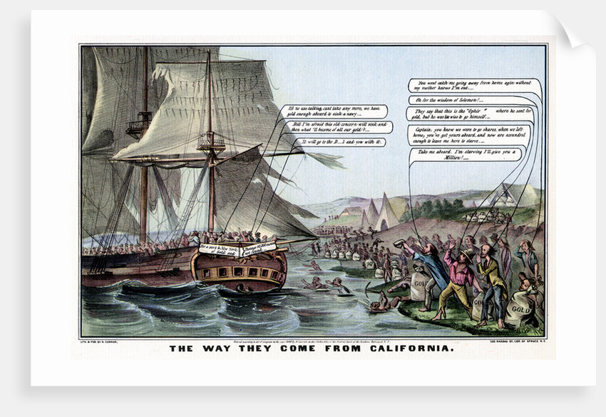 The Way They Come From California by Nathaniel Currier