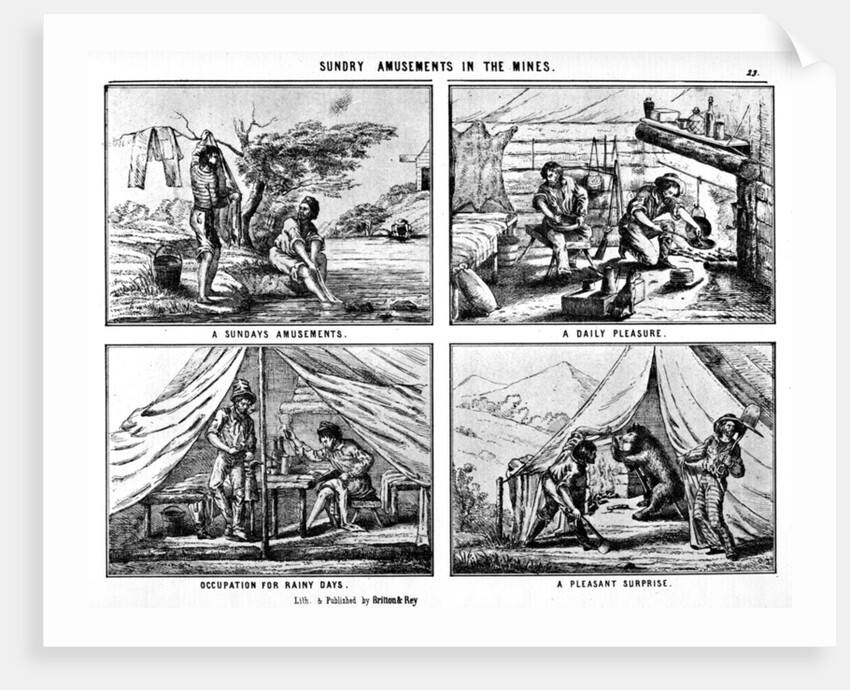 Sunday Amusements in the Mines by Britton & Rey