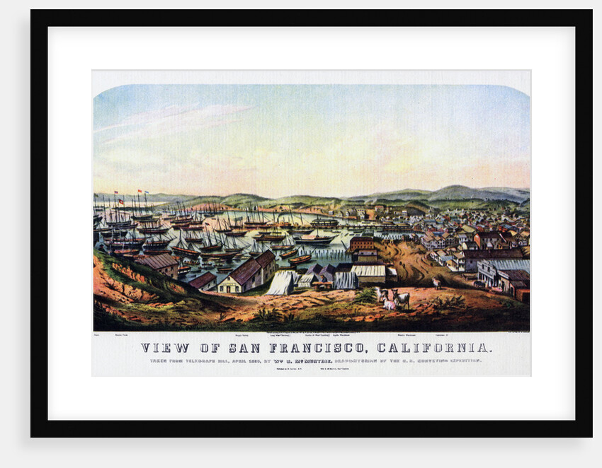 San Francisco, California by Nathaniel Currier