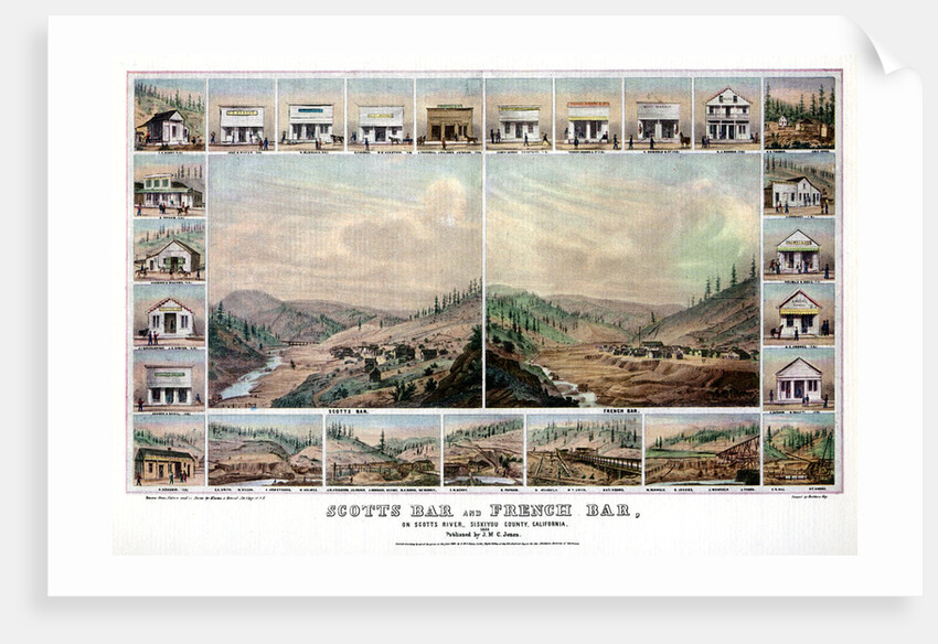 Scotts Bar and French Bar, on the Scotts River, Siskiyou County, California by Britton & Rey
