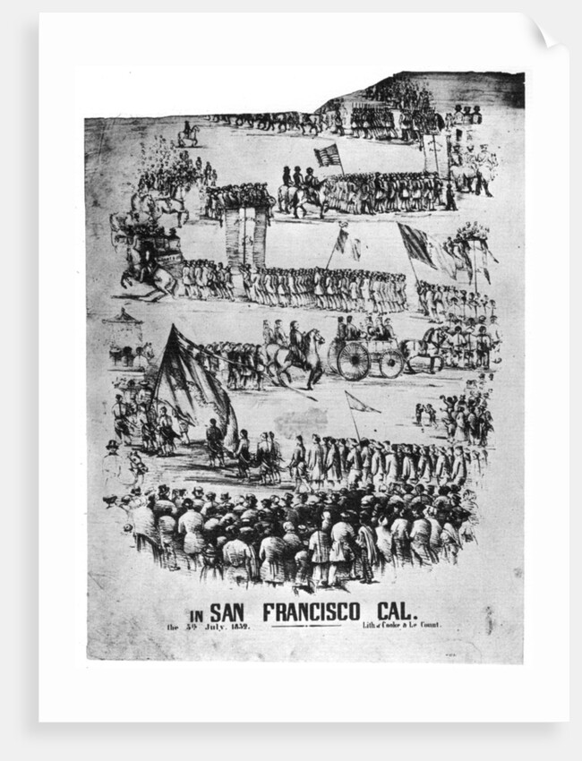 Celebration of the Fourth of July in San Francisco, California by Cooke & Le Count