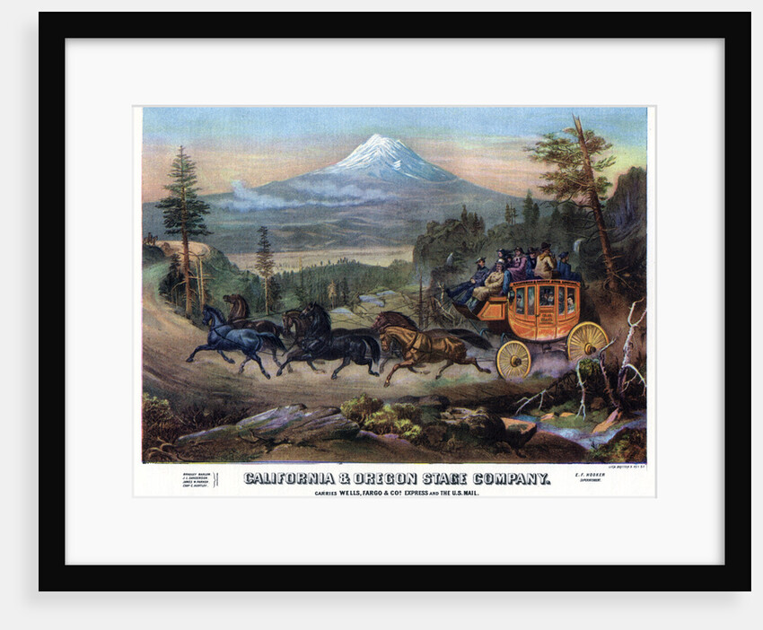 A stagecoach journey, USA by Britton & Rey