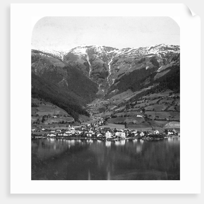 Zell am See and mount Schmittenhöhe, Salzburg, Austria by Wurthle & Sons