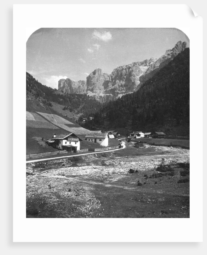 A valley in Wolkenstein, Tyrol by Wurthle & Sons