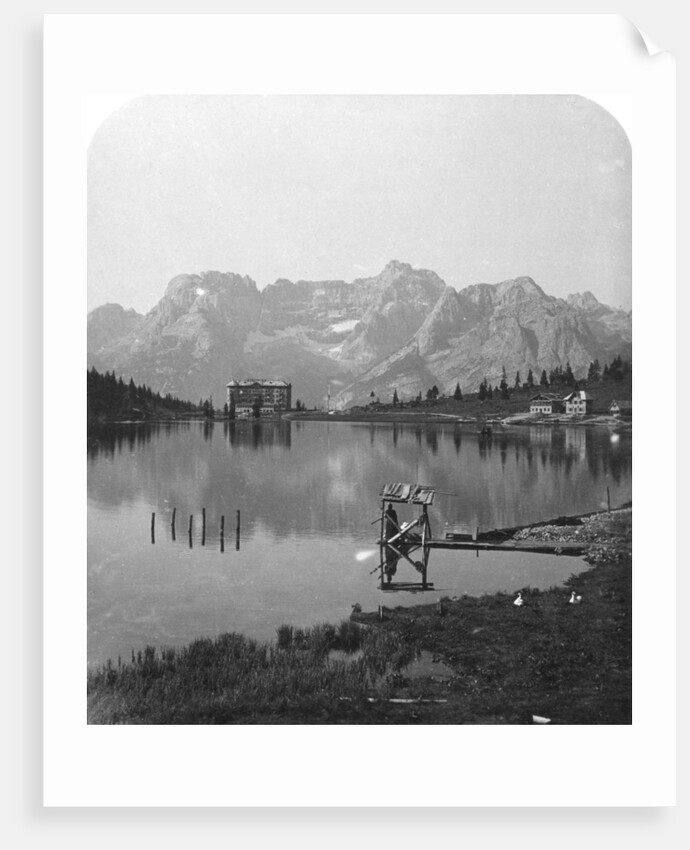 Misurina Lake, Sorapiss Peaks and the Dolomites, Italy by Wurthle & Sons