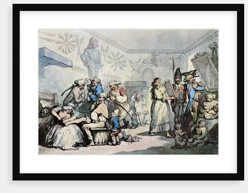 The Interior of a French Barracks by Thomas Rowlandson