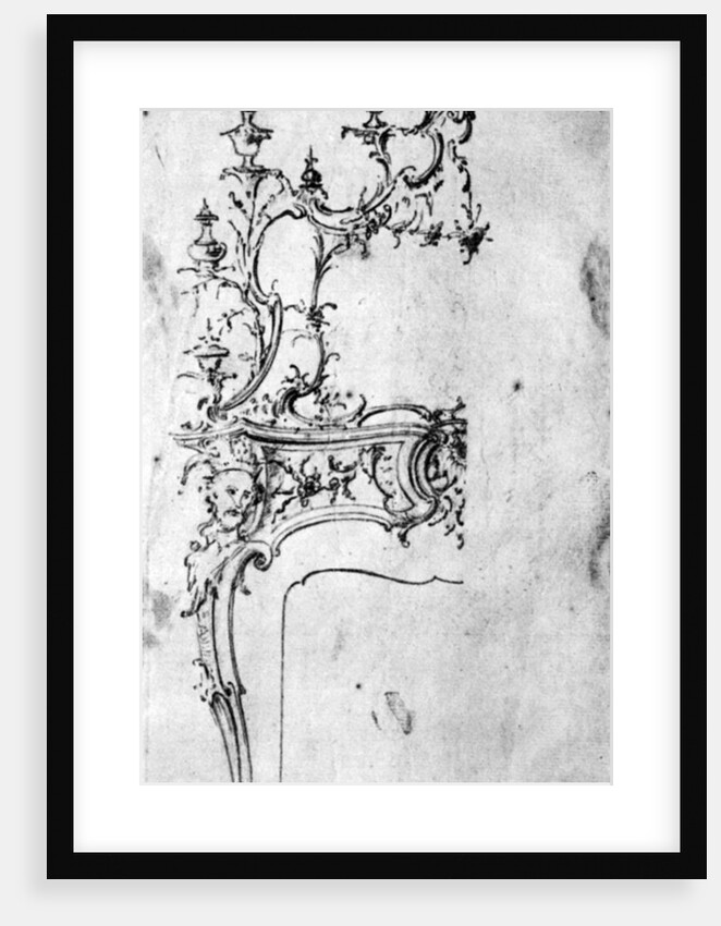 Design for a chimneypiece by Matthias Lock
