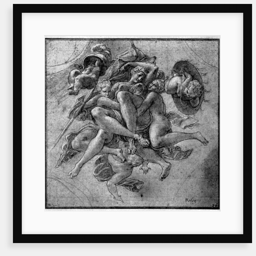Design for the Ulysses Gallery, Fontainebleau by Francesco Primaticcio