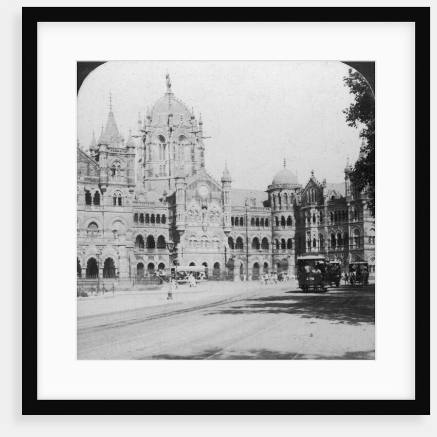Victoria Terminus railway station, Bombay, India by Underwood & Underwood