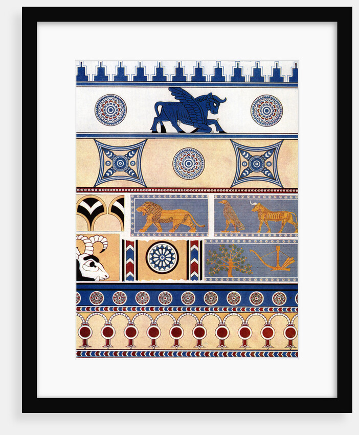 Assyrian brick and tile design by Anonymous