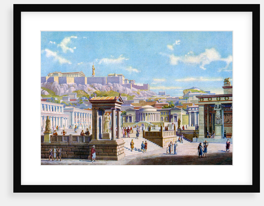 The agora below the Acropolis, Athens, Greece by Anonymous