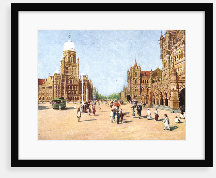 The Municipal Offices and Victoria Terminus, Bombay, India by Anonymous