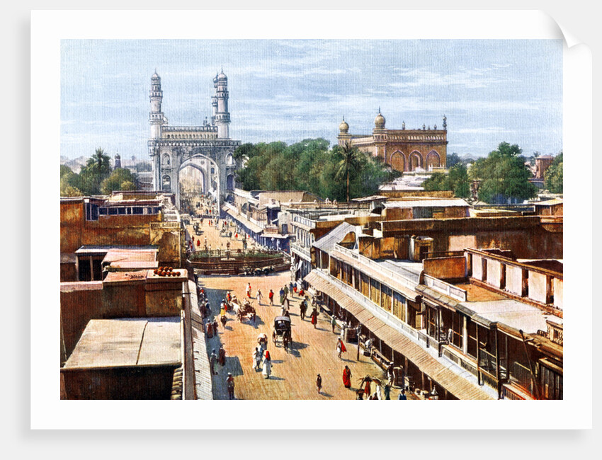 Principal Entrance Street, Hyderabad, India by Anonymous