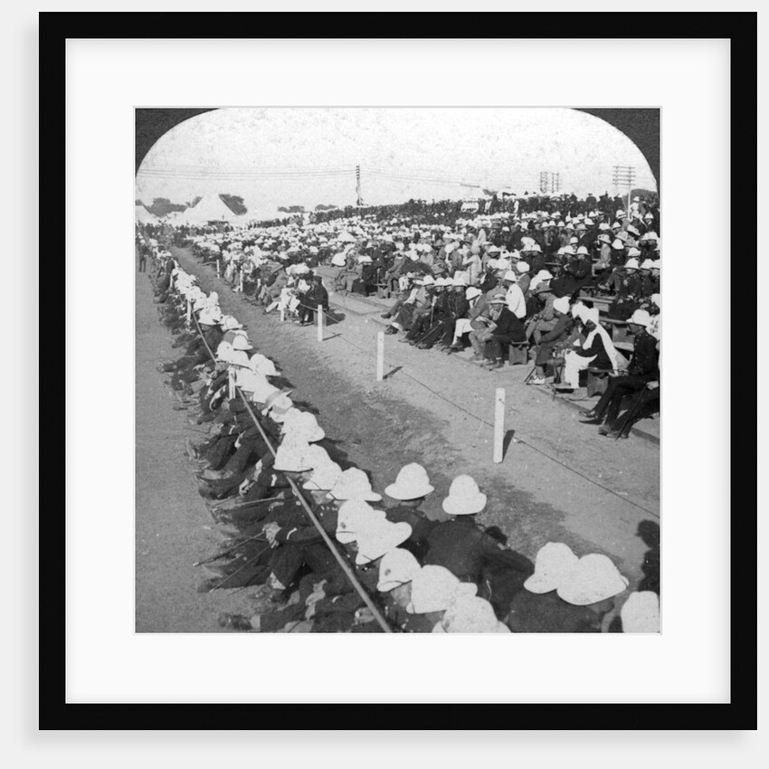 Watching a football match between the Lancashire Fusiliers and Border regiments, Delhi by HD Girdwood