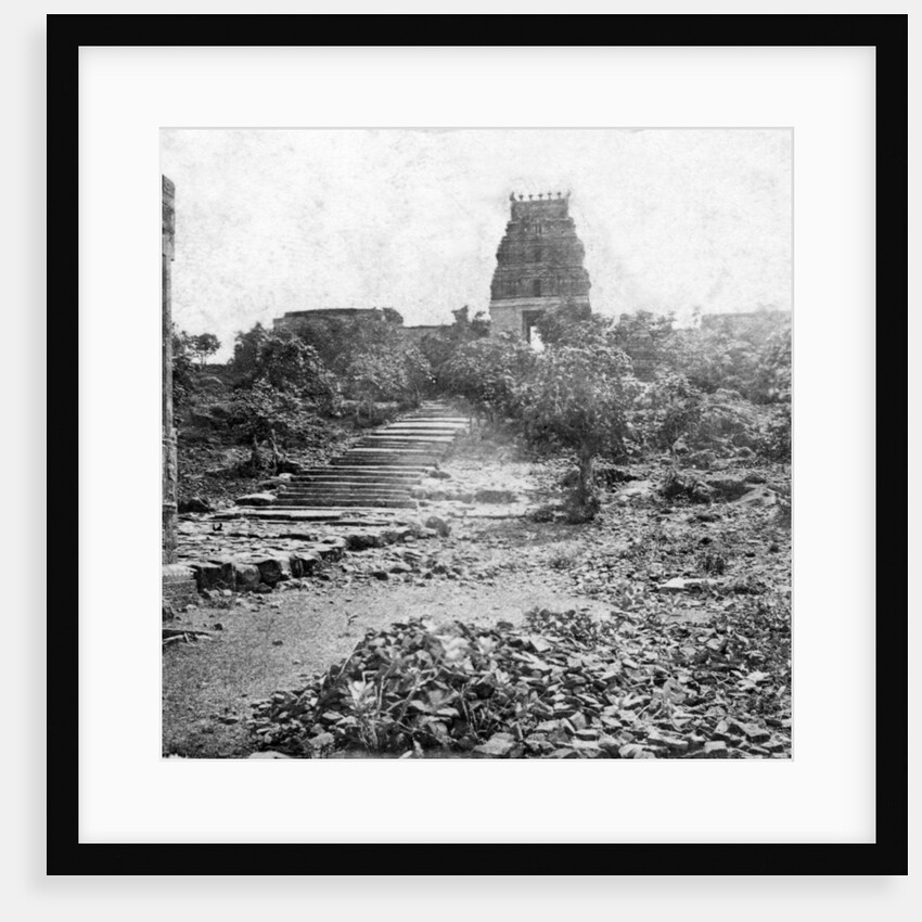 A ruined temple near Madras, India by Anonymous