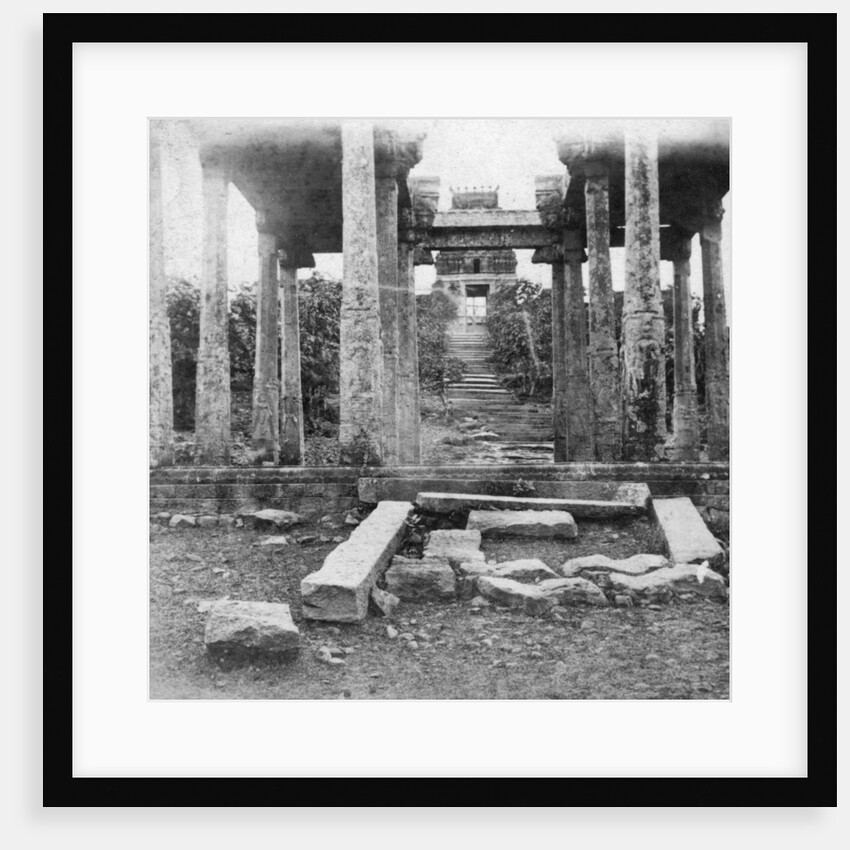 A ruined temple near Madras, India by Anonymous