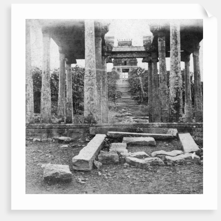 A ruined temple near Madras, India by Anonymous