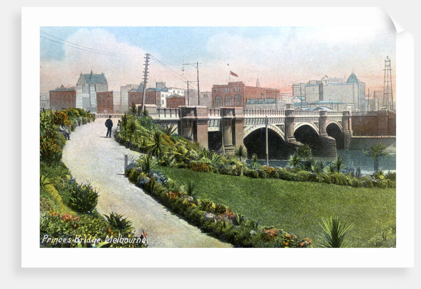 Princes Bridge, Melbourne, Australia by Anonymous