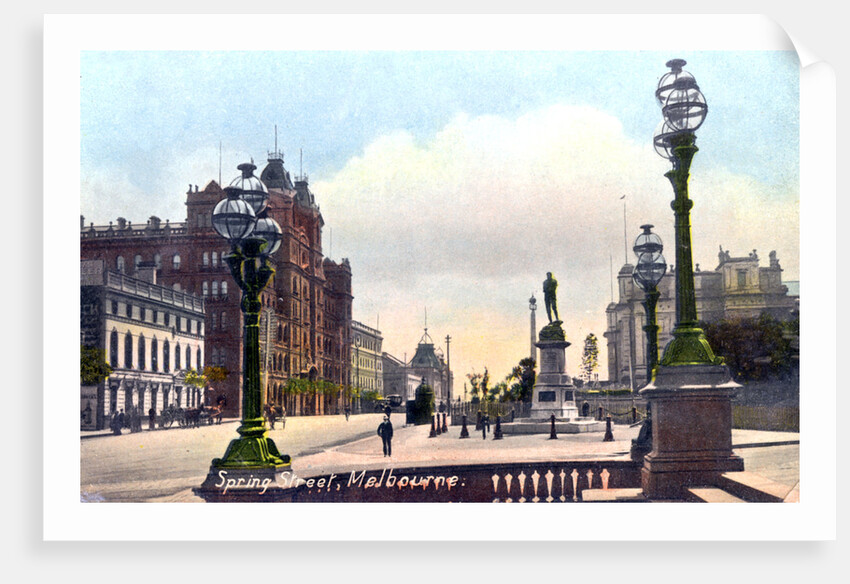 Spring Street, Melbourne, Australia by Anonymous