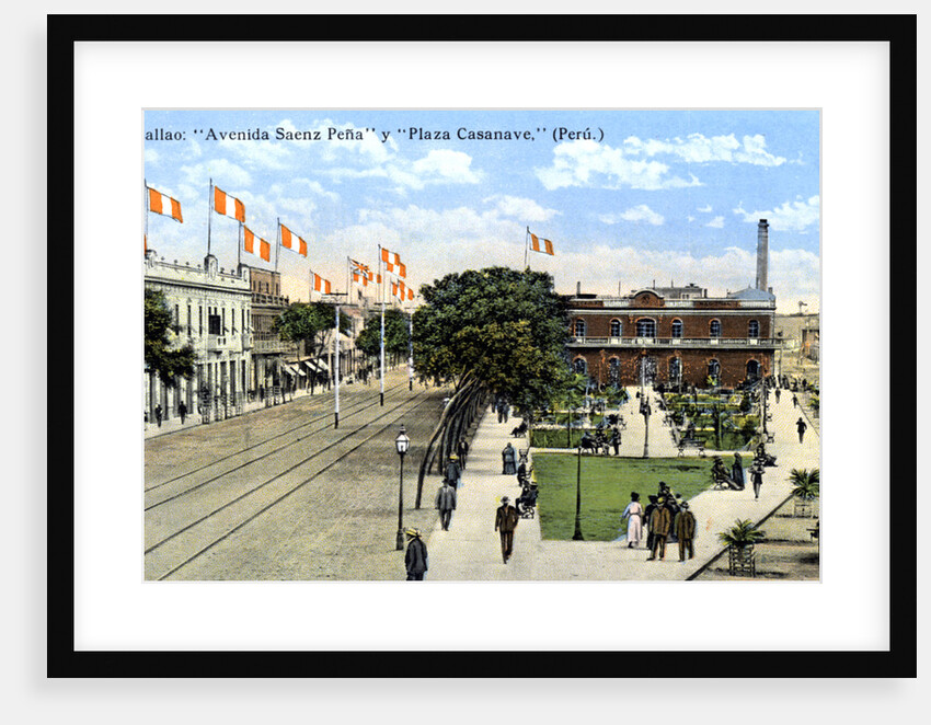 Avenida Saenz Pena and Plaza Casanave, Callao, Peru by Anonymous