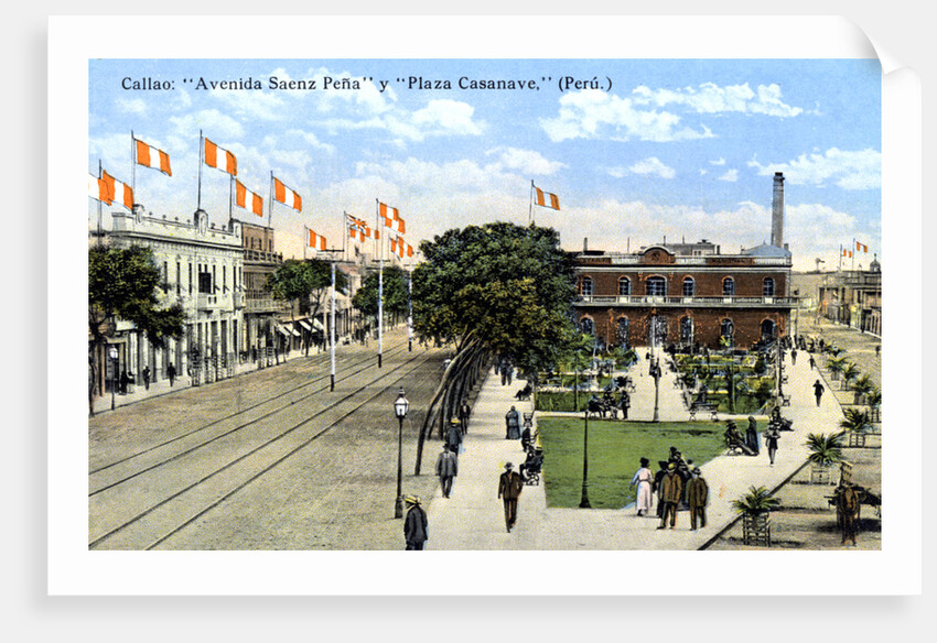 Avenida Saenz Pena and Plaza Casanave, Callao, Peru by Anonymous