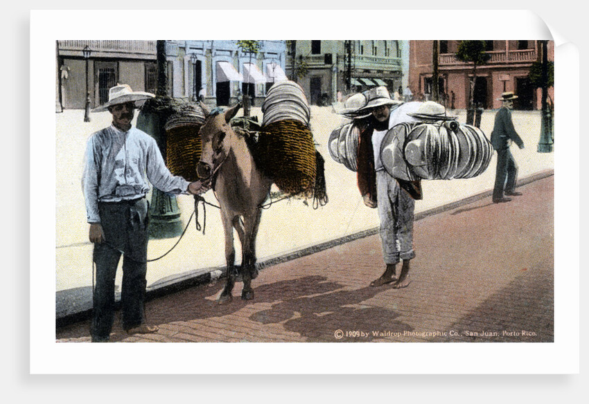 Hat vendors, San Juan, South America by Waldrop