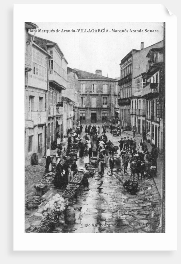 The Plaza Marques de Aranda, Villagarcia, Spain by Pedro Abad Abalo