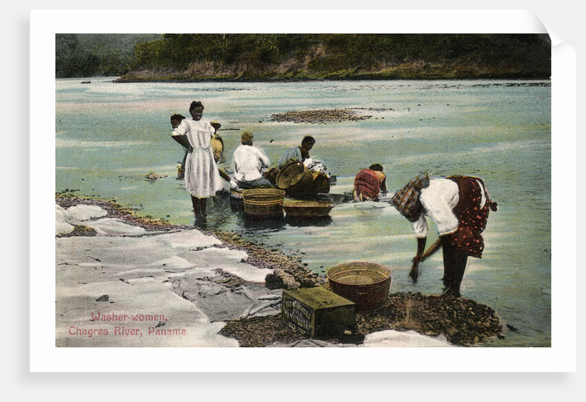 Washerwomen, Charges River, Panama by Anonymous