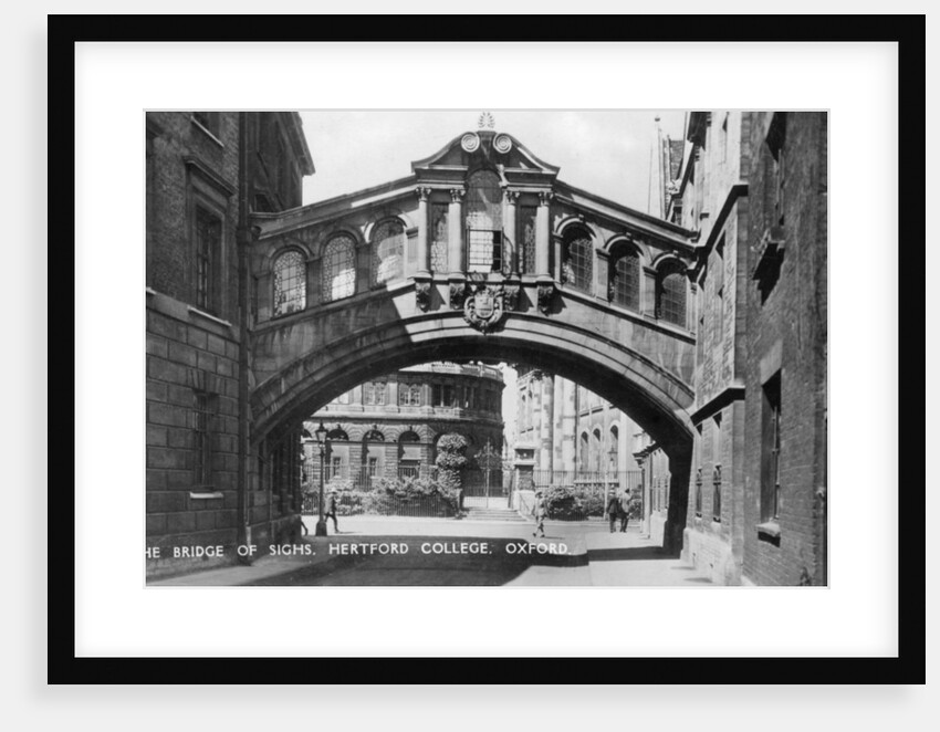 The Bridge of Sighs, Hertford College, Oxford University, Oxford by Anonymous