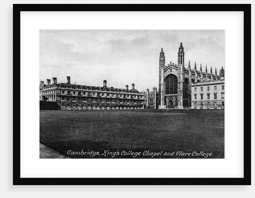 King's College Chapel and Clare College, Cambridge, Cambridgeshire by National Maritime Museum