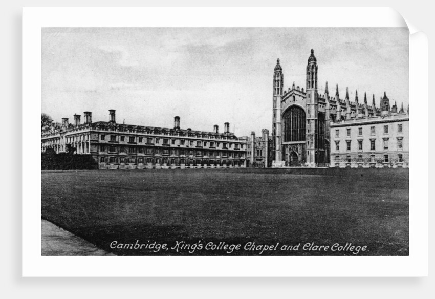 King's College Chapel and Clare College, Cambridge, Cambridgeshire by National Maritime Museum