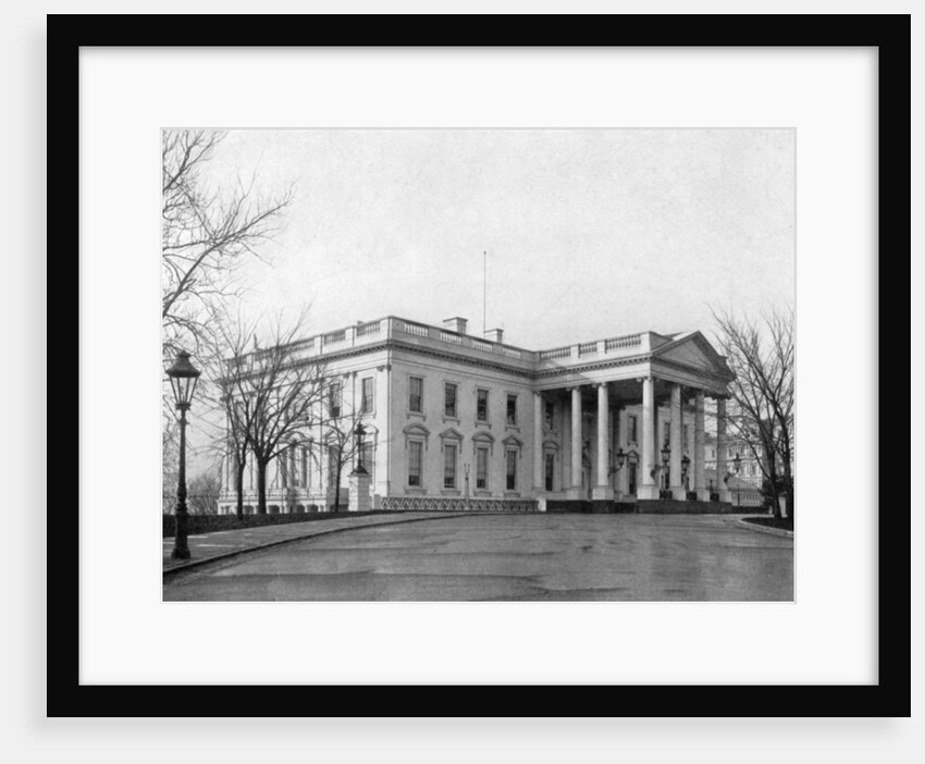 The north portico of the White House, Washington D.C., USA by Anonymous