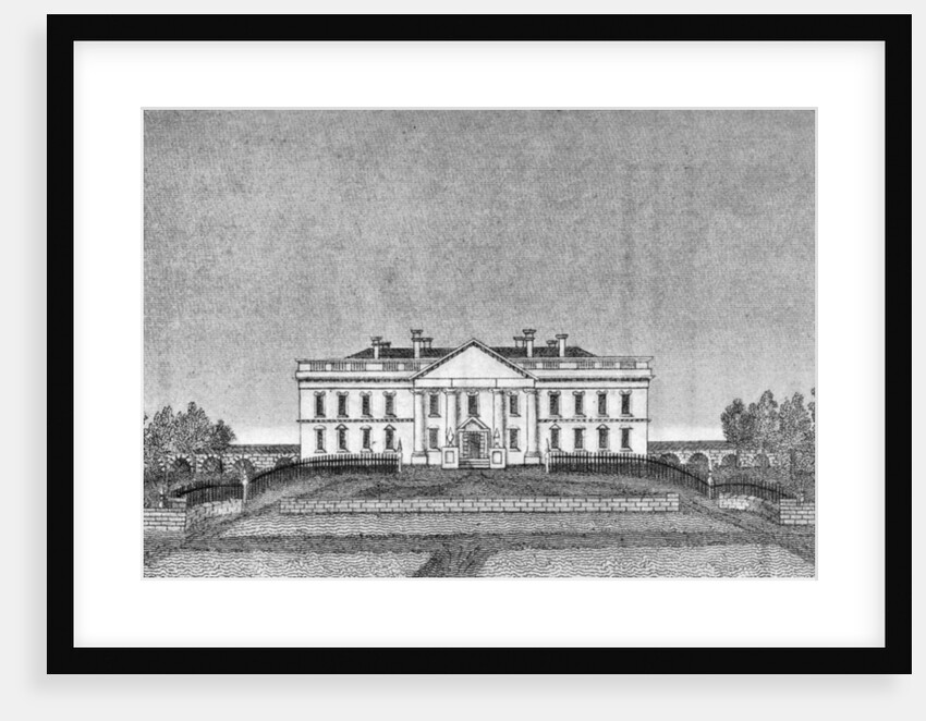 The president's house, north portico, USA by Anonymous