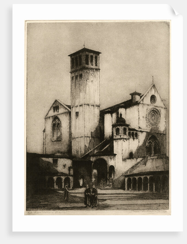 The Church of San Francesco, Assisi, Italy by Louis Wherter