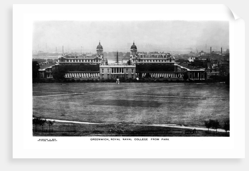 The Royal Naval College at Greenwich, London by Manning & Son