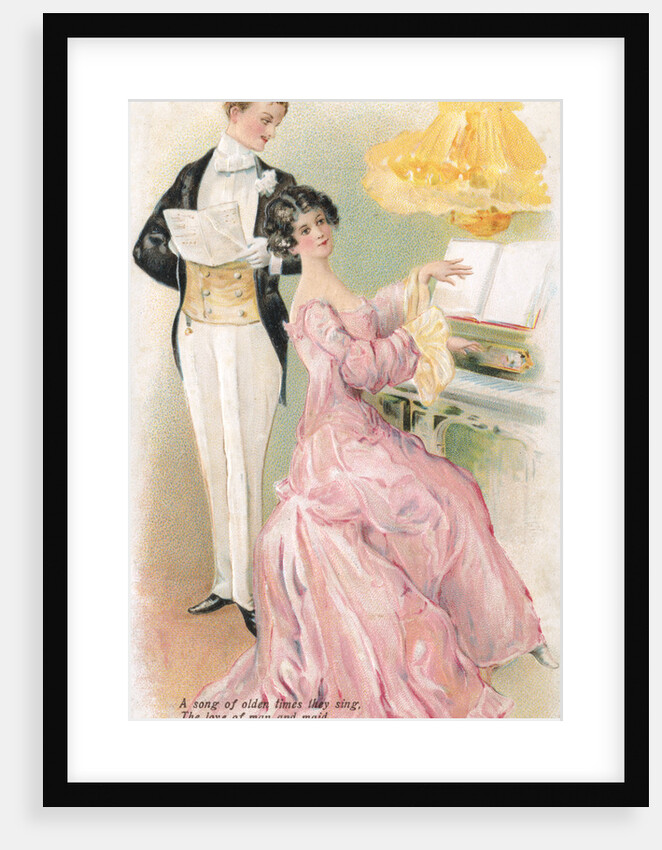 A couple singing a song by Anonymous