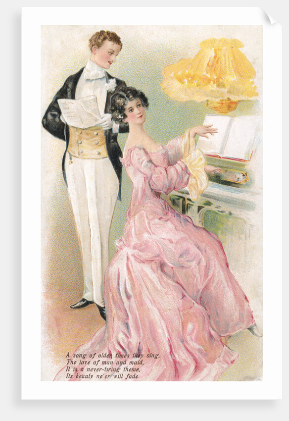 A couple singing a song by Anonymous