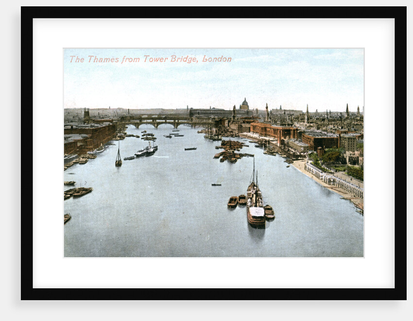 The River Thames, London by Valentine & Sons