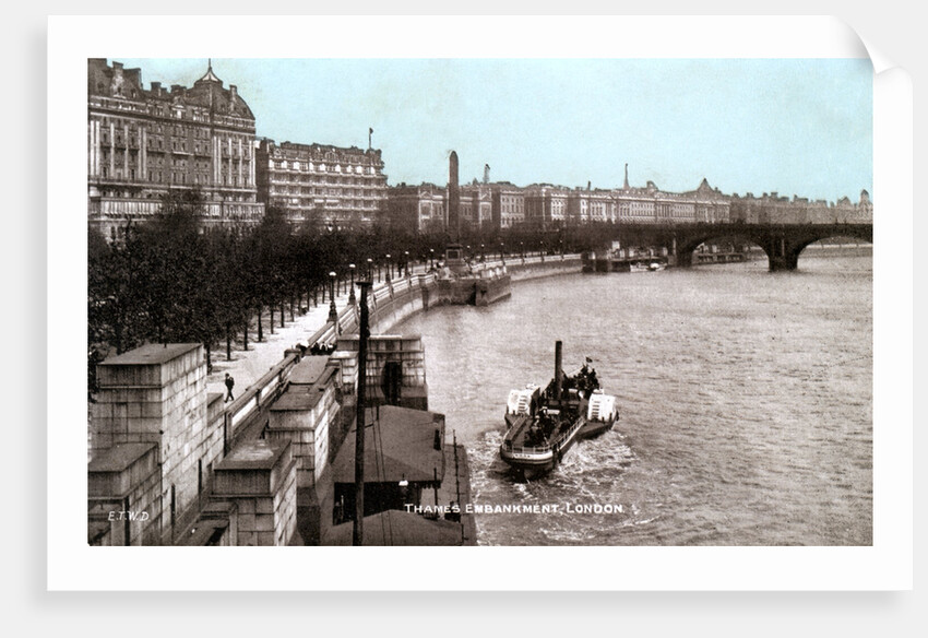 The Thames Embankment, London by Anonymous