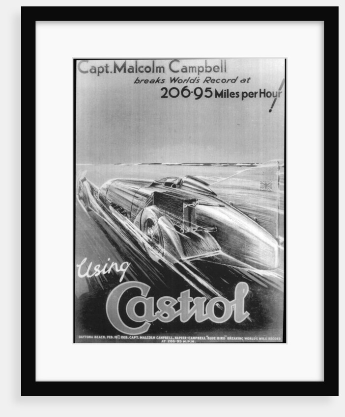 Malcolm Campbell breaks world land speed record by Anonymous