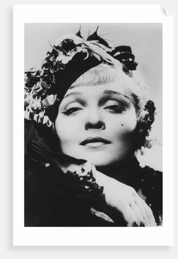 Marlene Dietrich (1901-1992), German-born American actress, singer and entertainer by Anonymous