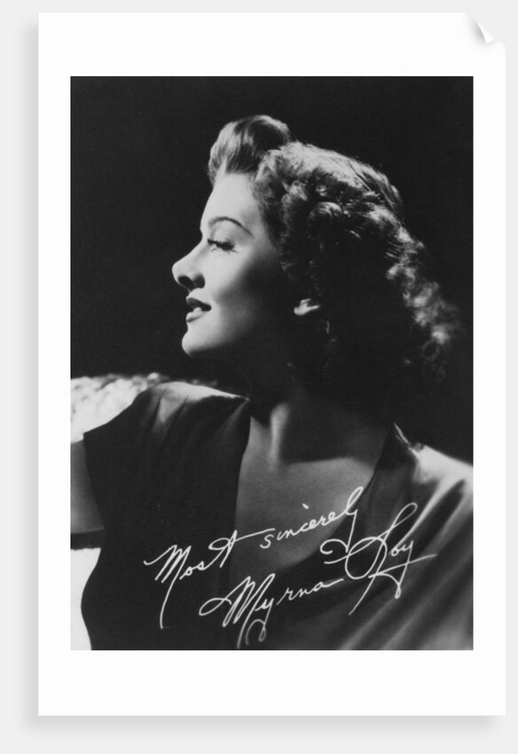Myrna Loy (1905-1993), American actress by Anonymous
