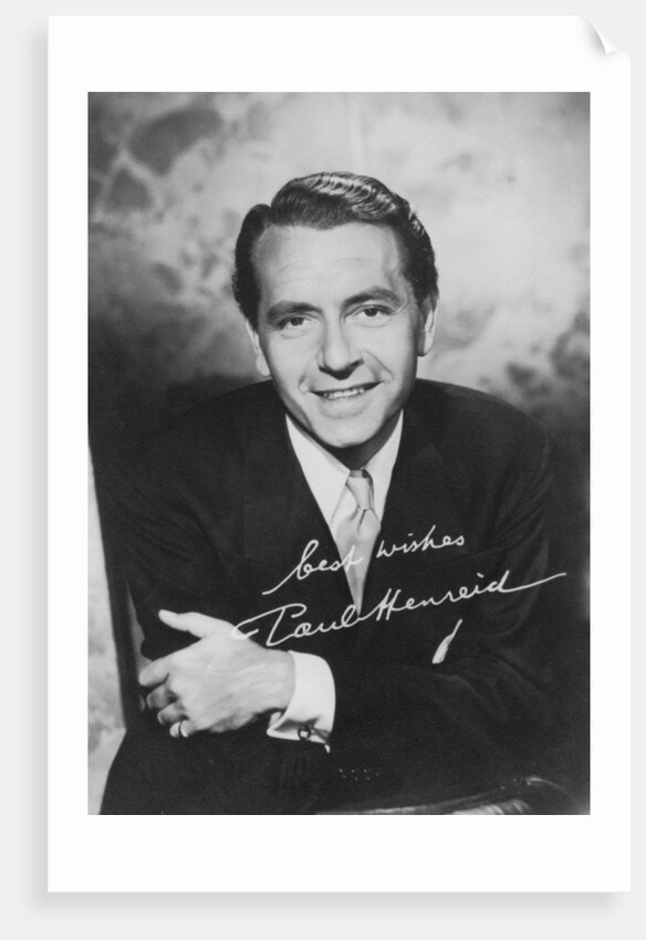Paul Henreid (1908-1992), Austrian-born American actor and director by Anonymous